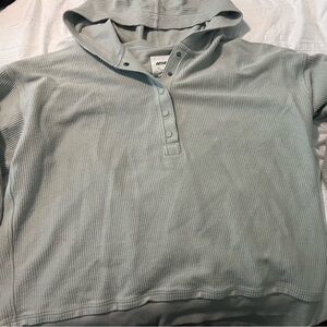 AE 3/4 button up sweatshirt hoodie